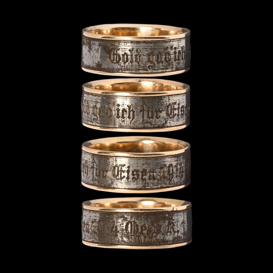 Gold and Iron 'I Gave Gold for Iron' World War I Ring