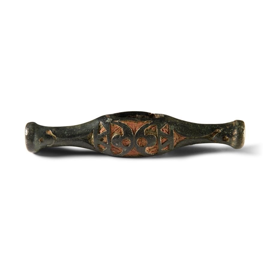 'The Frampton' Iron Age Celtic Durotriges Enamelled Bronze Horse Harness Cheek Piece