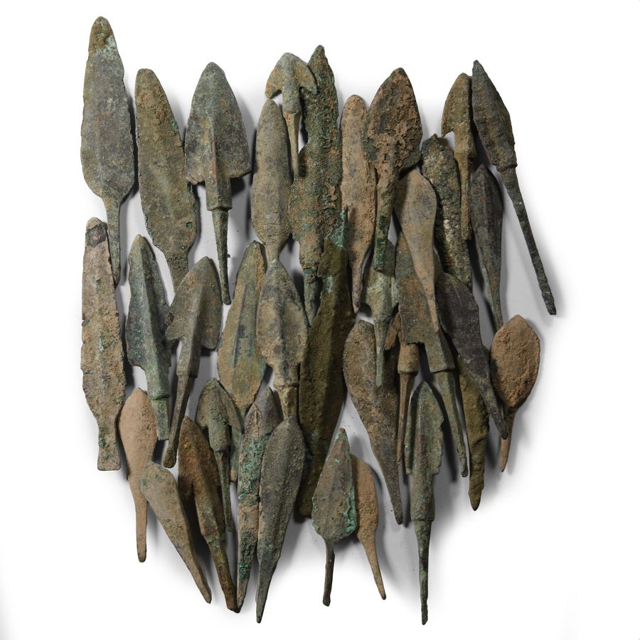 Mesopotamian Bronze Arrowhead Collection