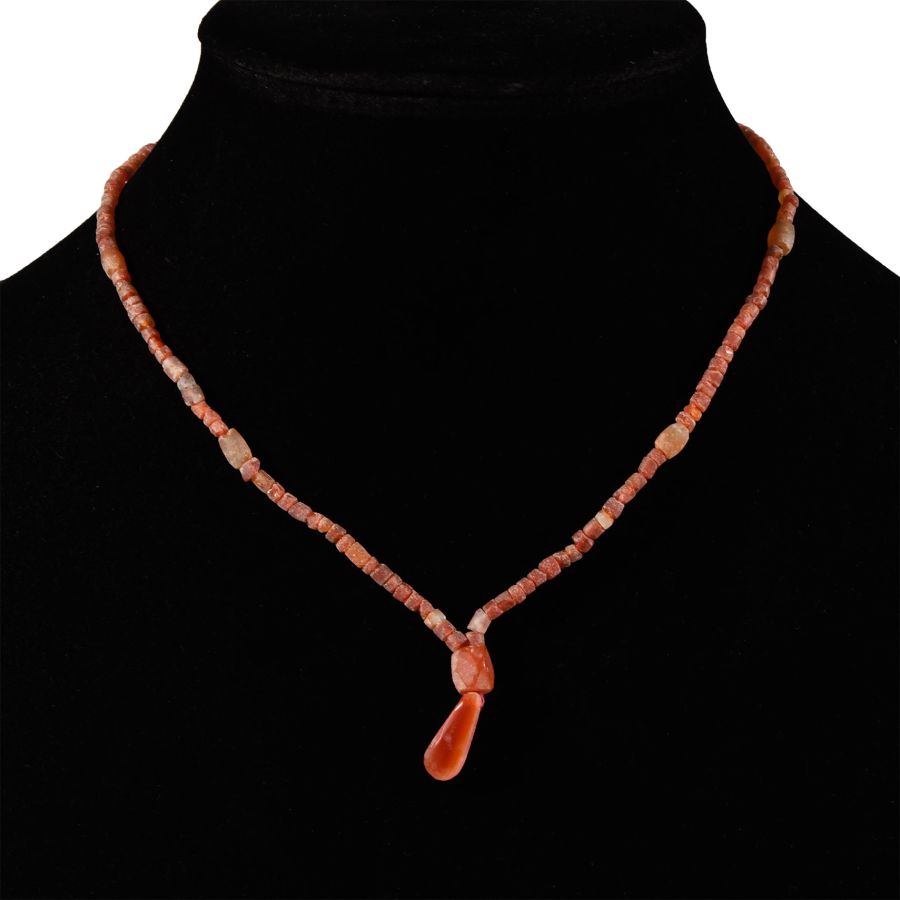 Western Asiatic Carnelian Bead Necklace String