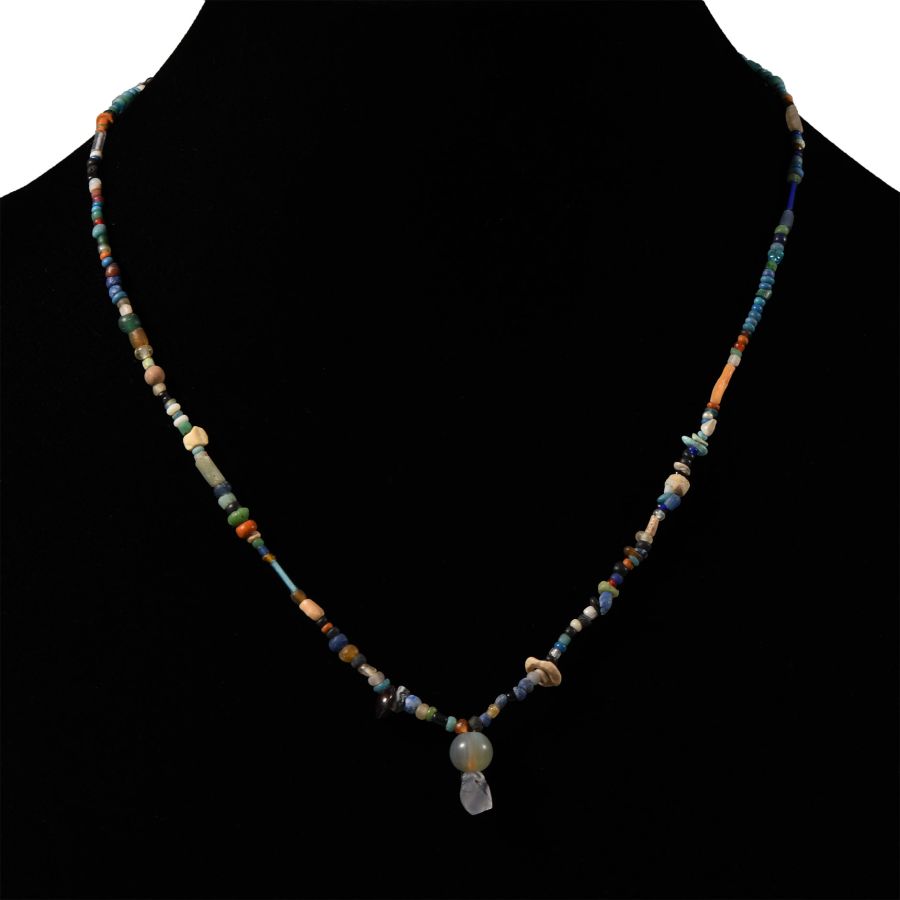 Western Asiatic Stone and Other Bead Necklace String