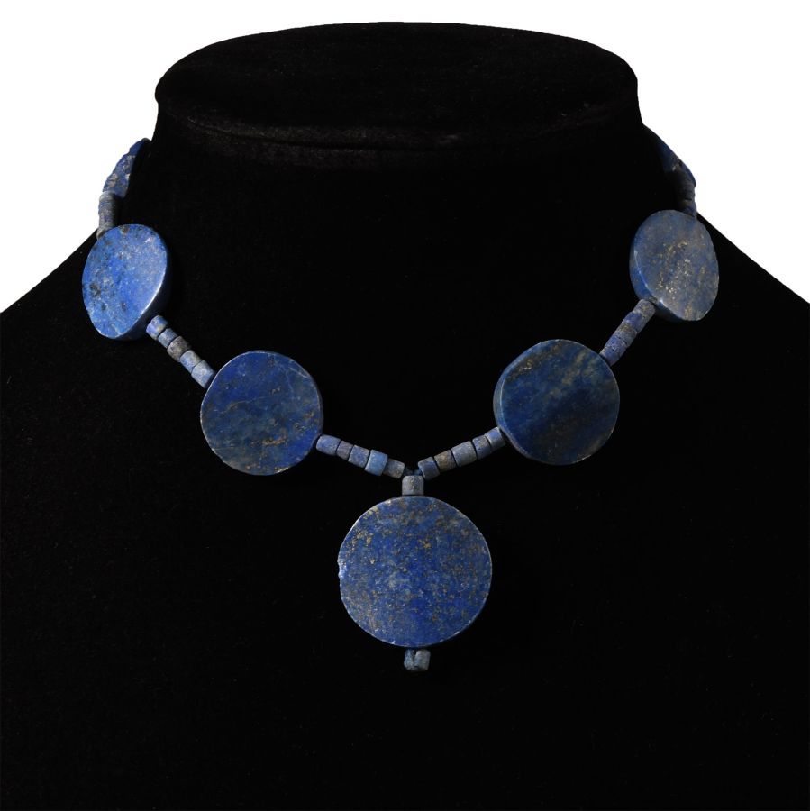 Bactrian Style Lapis Lazuli Bead Necklace String