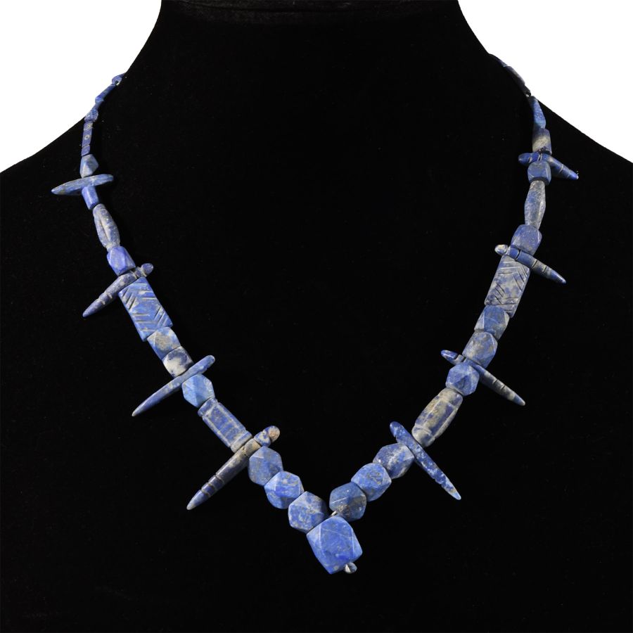 Bactrian Style Lapis Lazuli Bead Necklace String