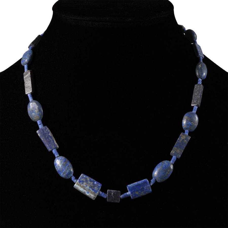Bactrian Style Lapis Lazuli Bead Necklace String