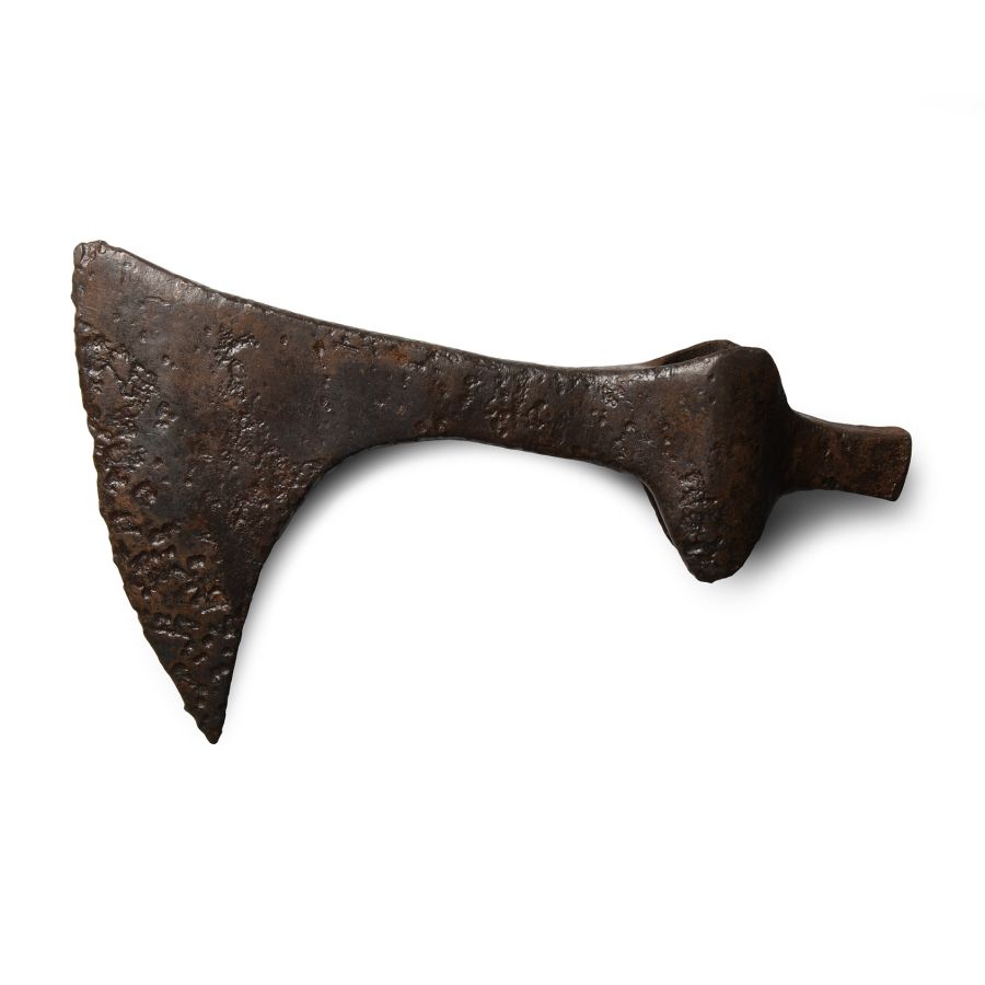 Viking Period Iron Broad Baltic Axe-Hammer