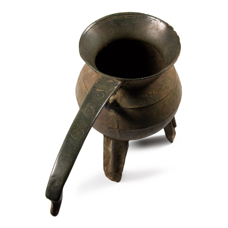 'The Harling' Medieval Bronze Handled Posnet Cauldron