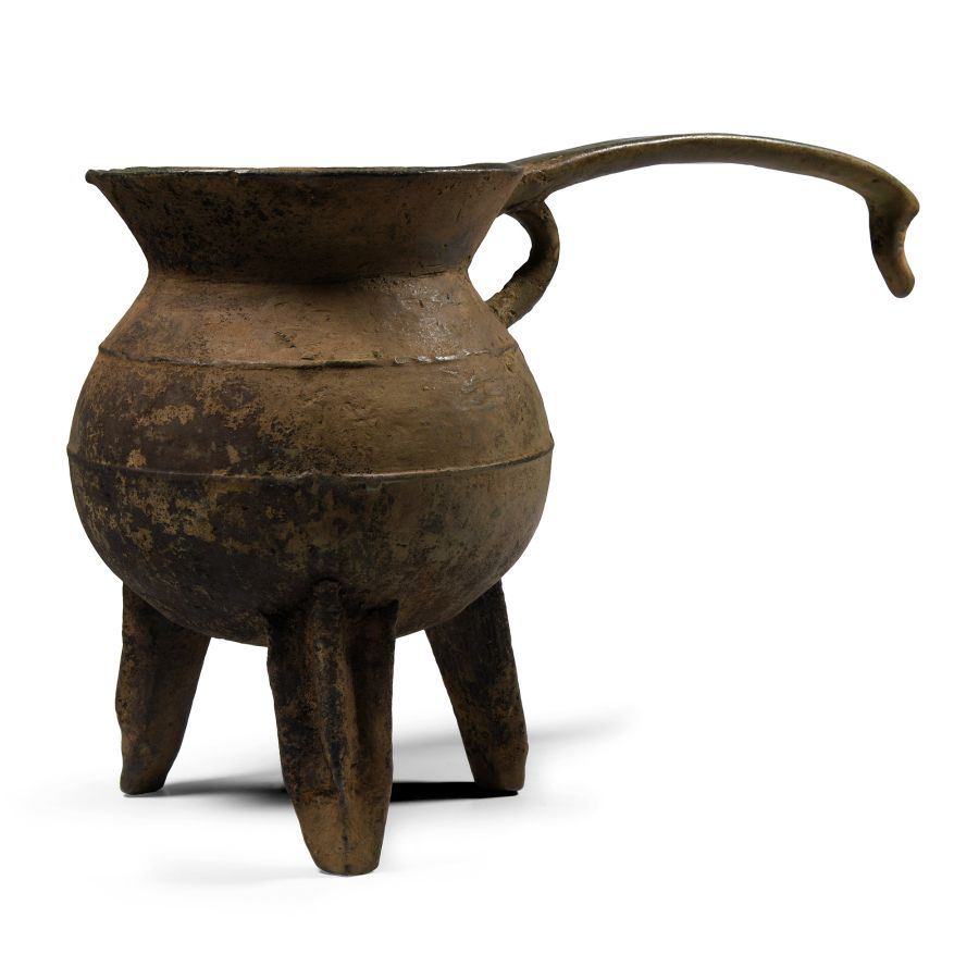 'The Harling' Medieval Bronze Handled Posnet Cauldron