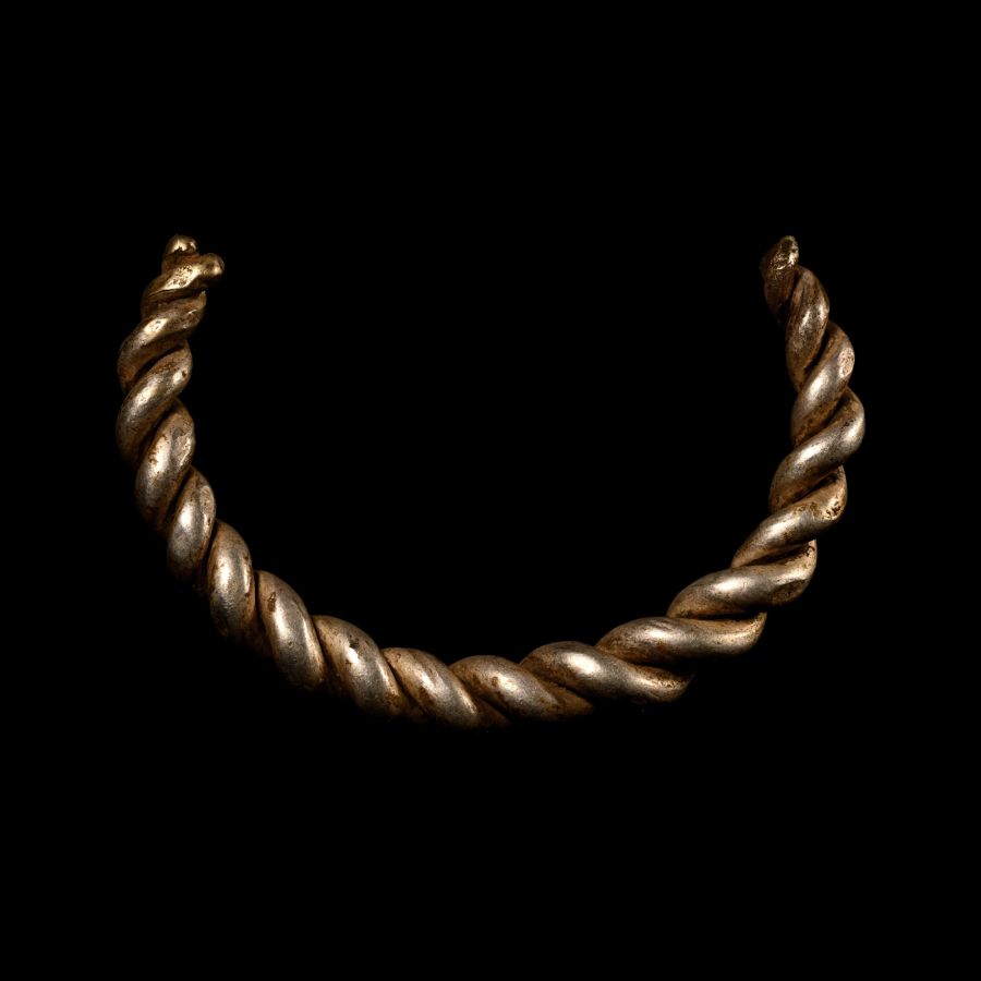 Viking Age Twisted Silver Bracelet