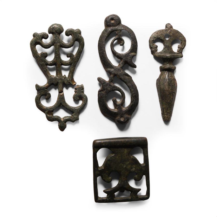 Roman Military Bronze Belt Mount Collection