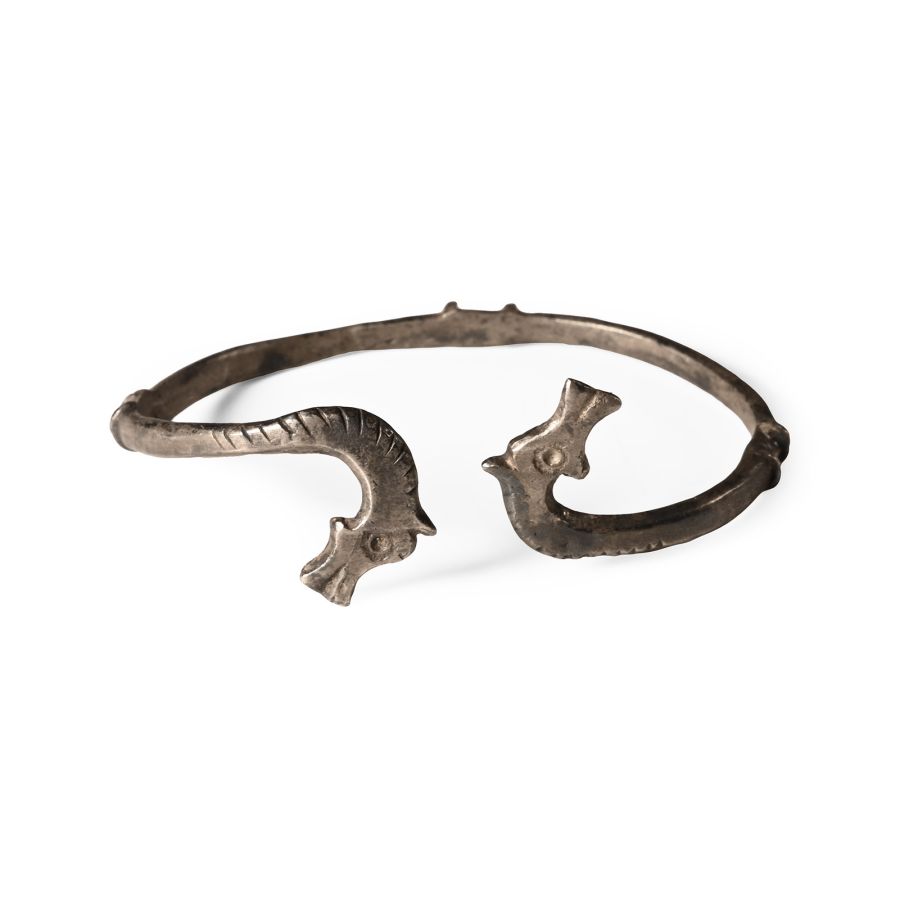 Roman Silver Horse-Headed Bracelet