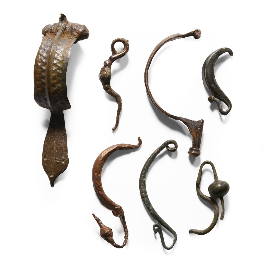 Iron Age and Roman Bronze Bow Brooch Collection