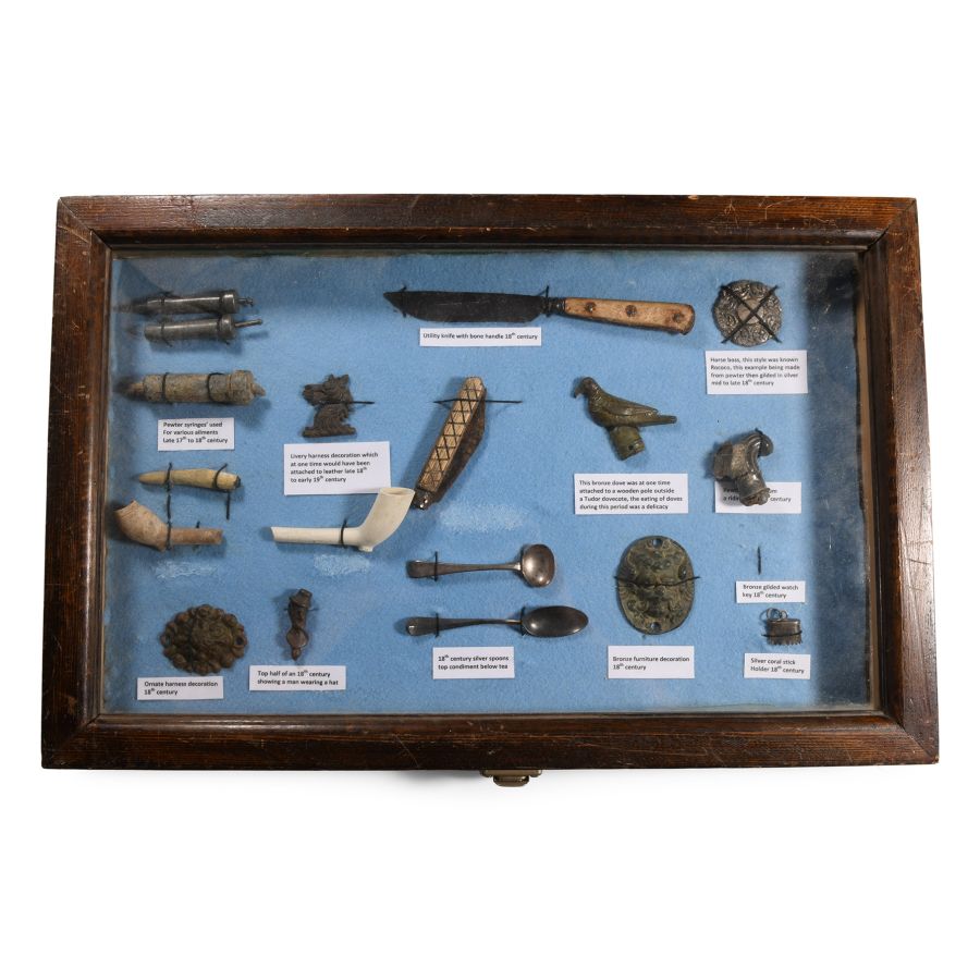 Cased Post Medieval 'Published' Artefacts Collection
