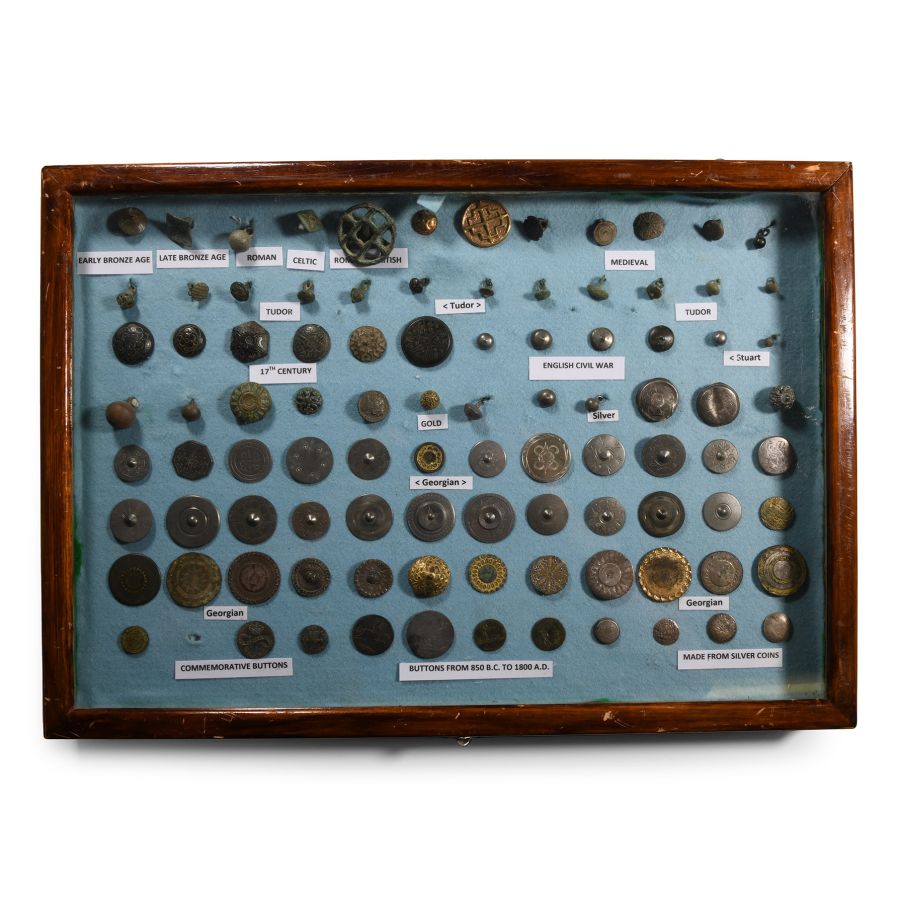 Cased Bronze Age to Post Medieval 'Published' Button Collection