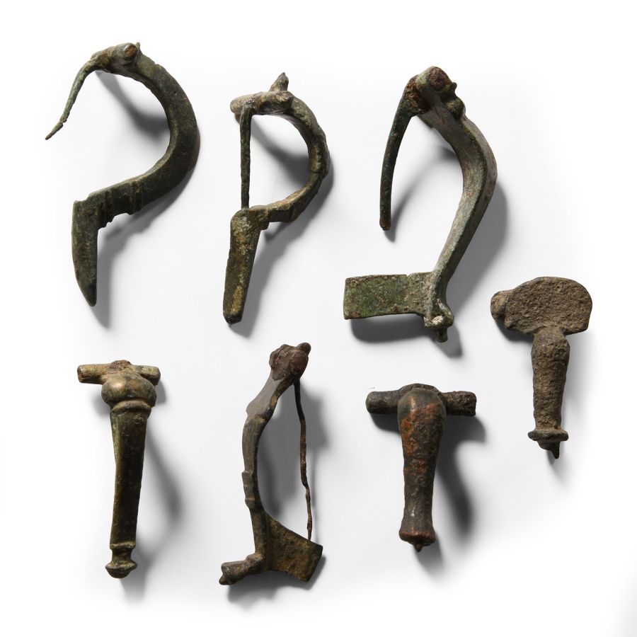 Roman Bronze Bow and Crossbow Brooch Collection
