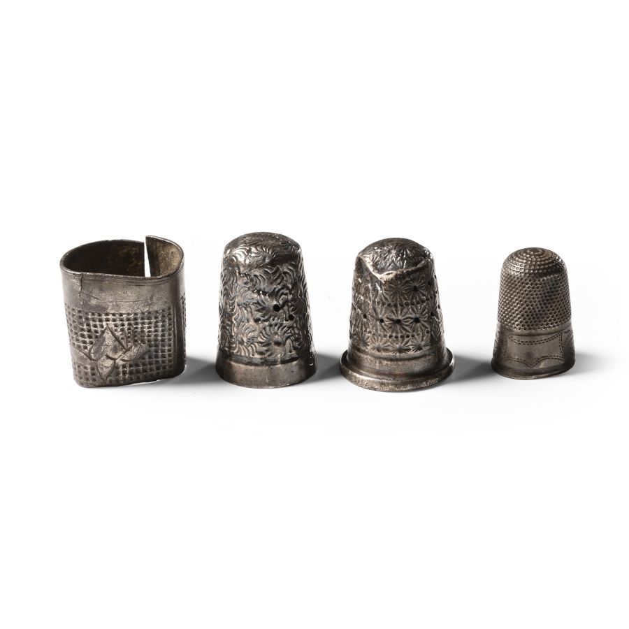 Post Medieval Silver Thimble Group