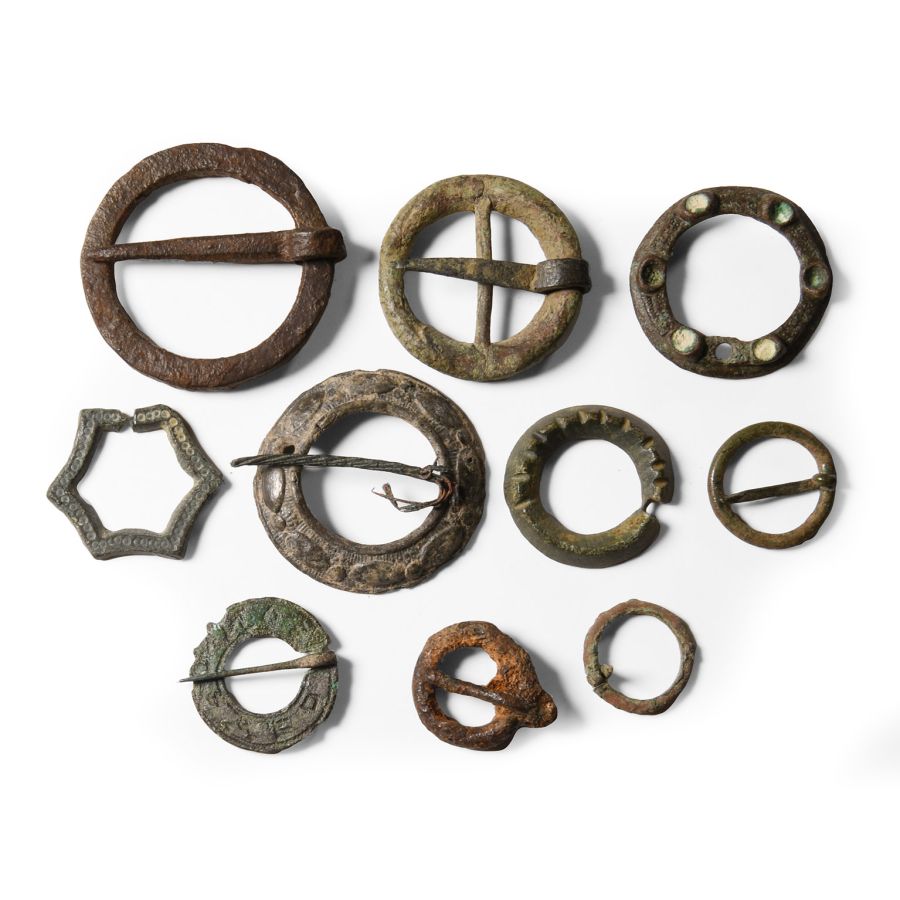 Medieval Bronze Annular Brooch Collection