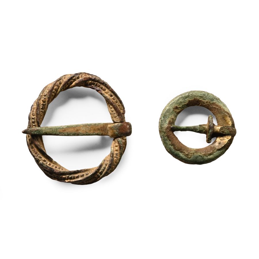 Medieval Gilt Bronze Annular Brooch Collection