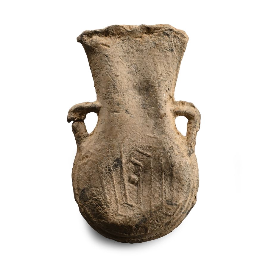 Medieval Lead Pilgrim's Holy Water Ampulla