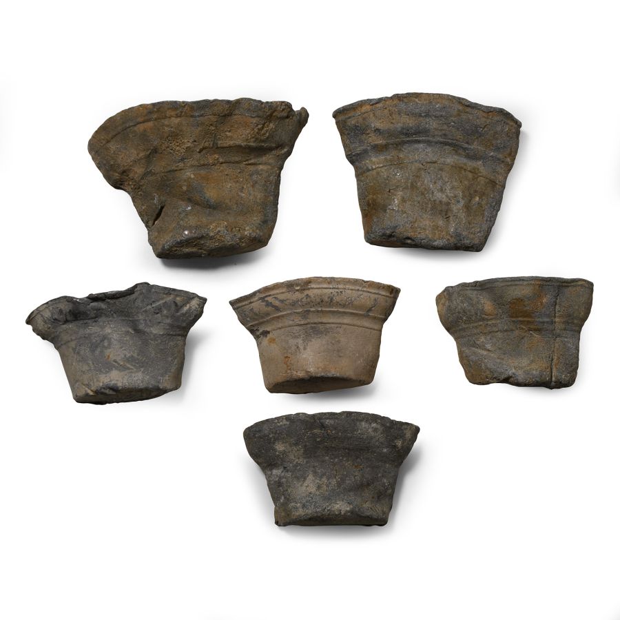 Medieval Lead Pilgrim's Holy Water Container Group