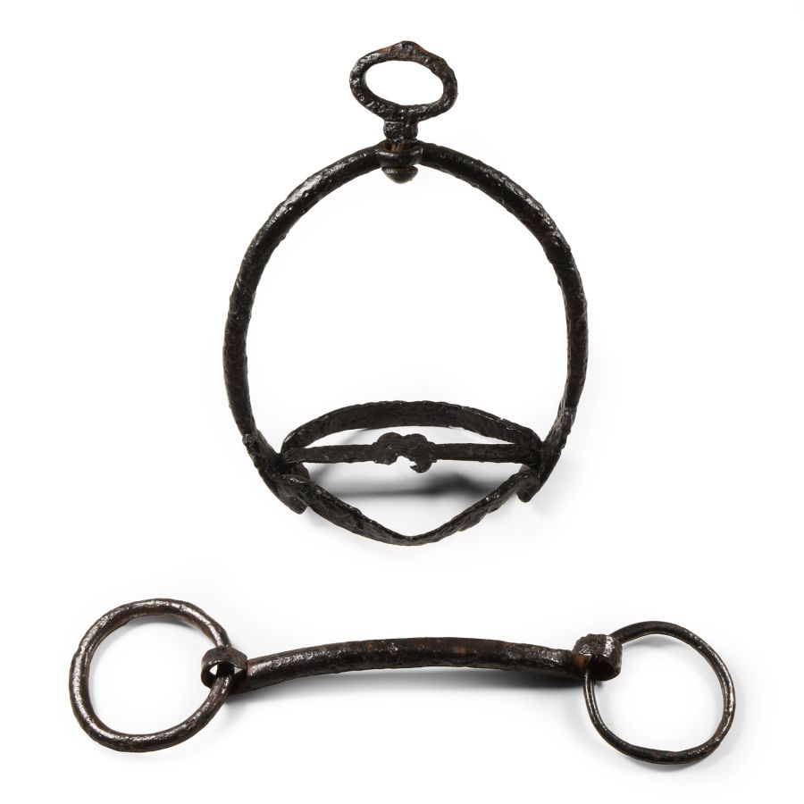 Medieval Iron Stirrup and Horse Bit