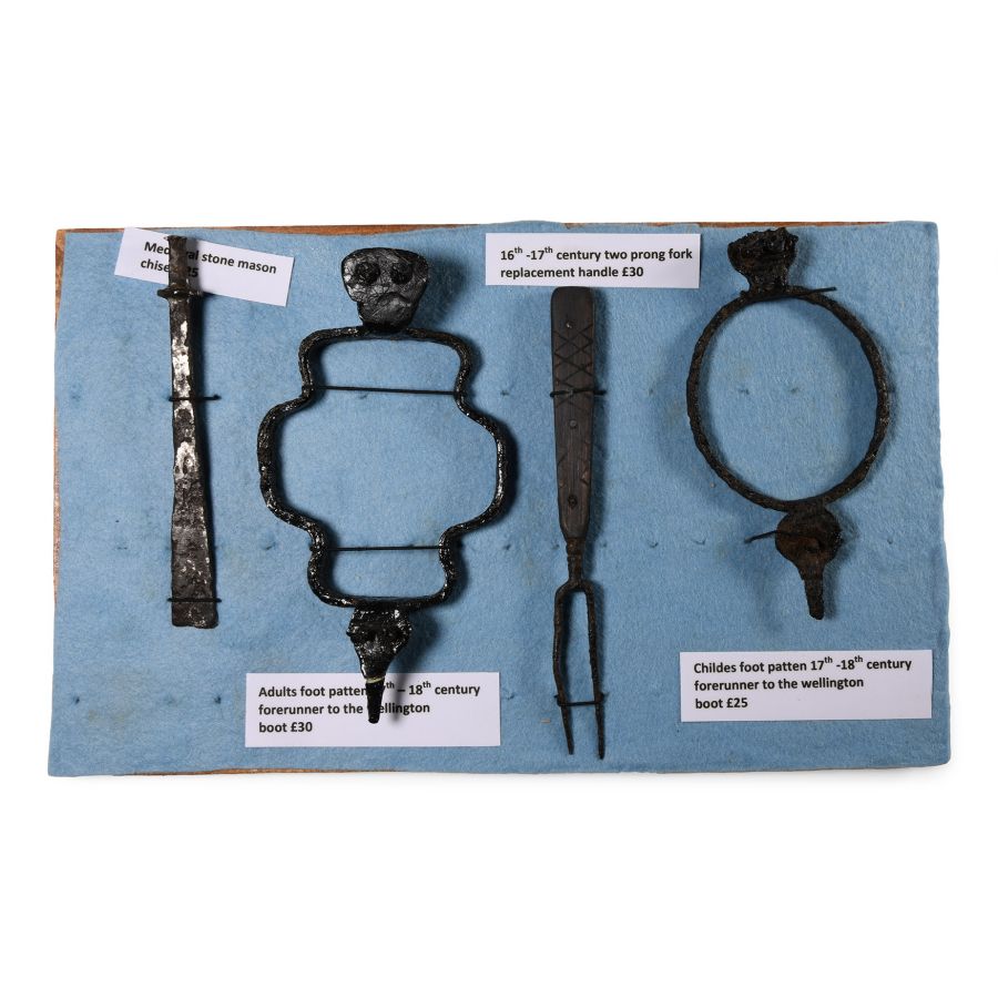 Post Medieval Iron Artefact Display