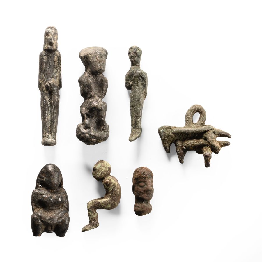 Western Asiatic Bronze Figurine Group