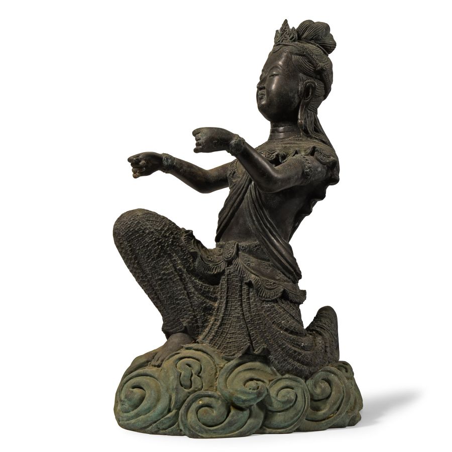 Chinese Bronze Statue of a Lady