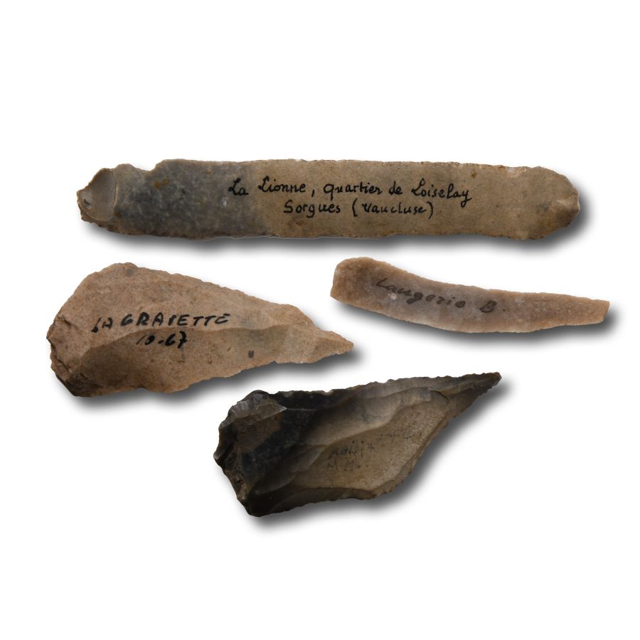 Stone Age Blade Tools from Southern France including La Gravette