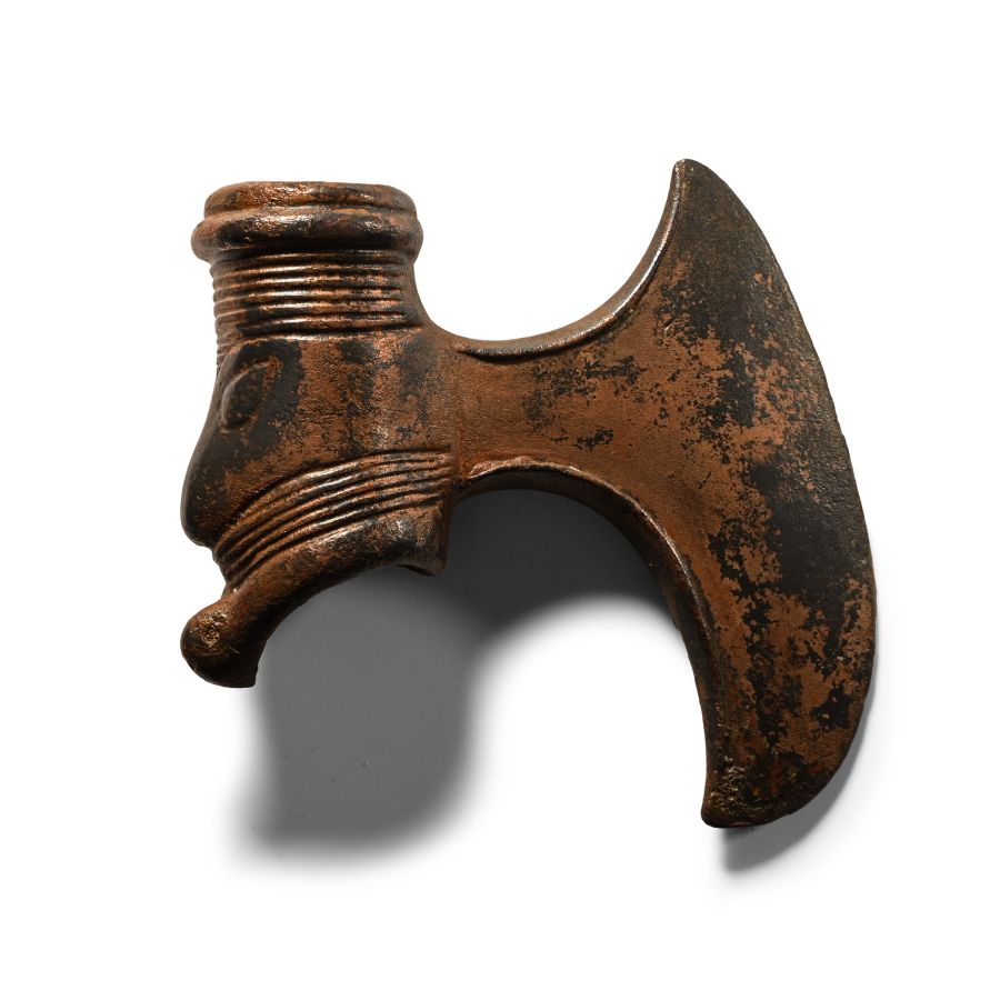 Elamite Copper Axehead with 'Human' Face