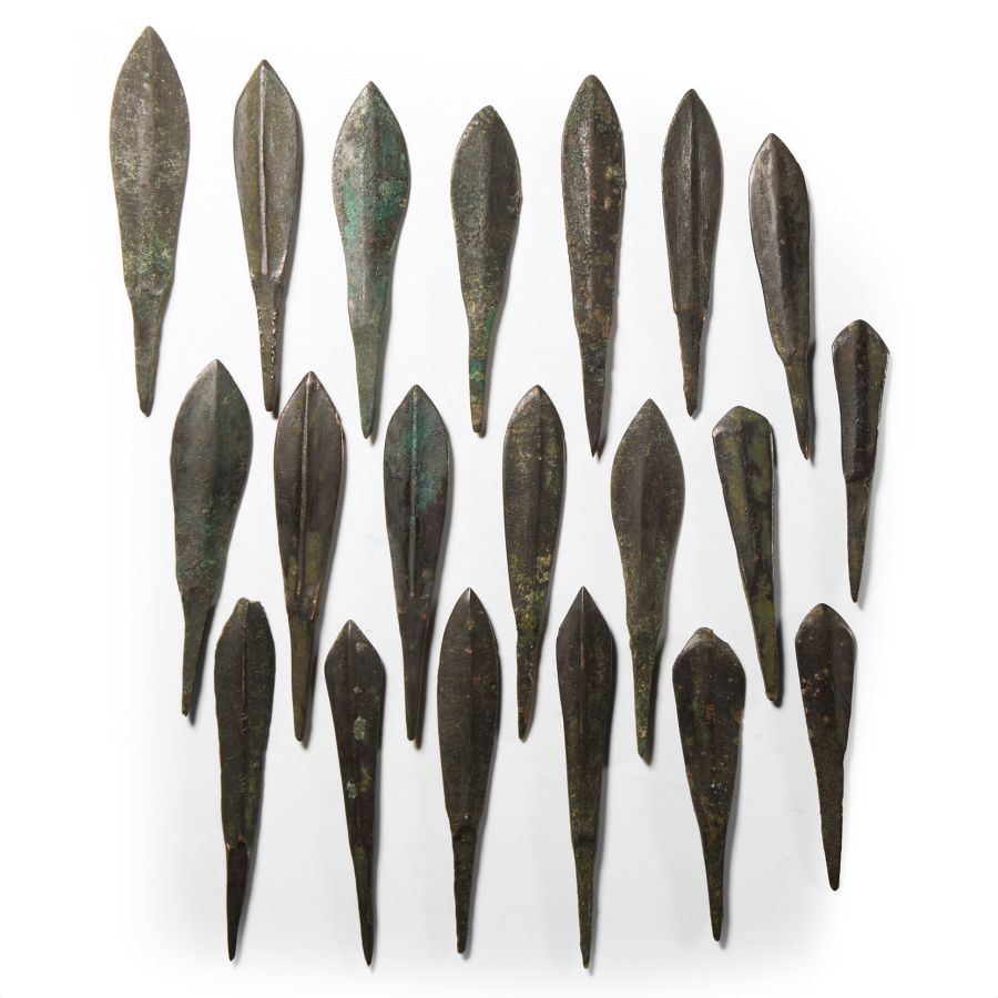 Old Babylonian Bronze Arrowhead Collection
