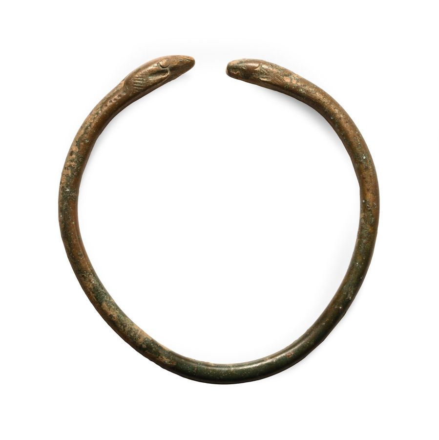 Western Asiatic Bronze Zoomorphic Bracelet