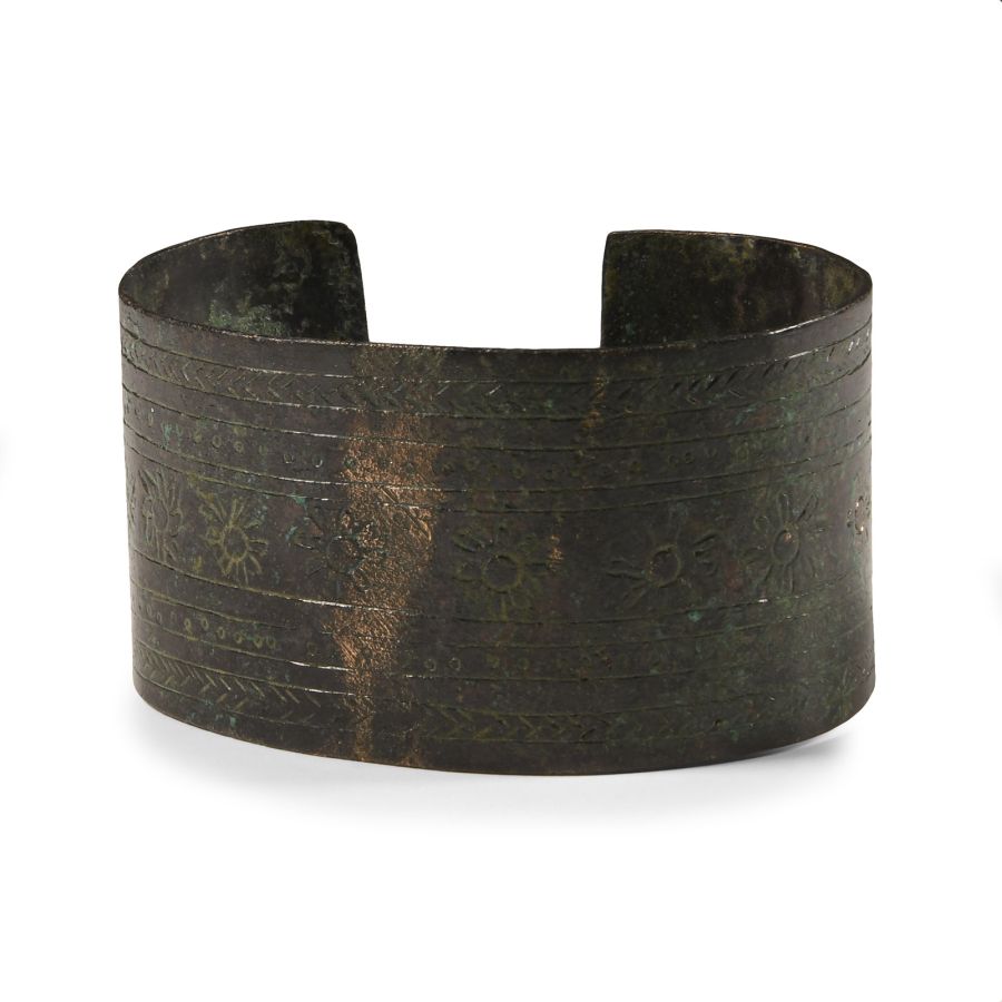 Large Western Asiatic Decorated Bronze Bracelet
