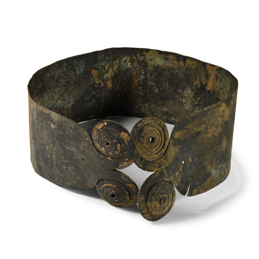 Luristan Bronze Armour Belt with Double Scroll Terminals