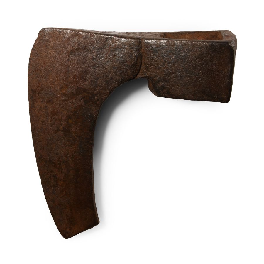 Medieval Iron Bearded Axehead