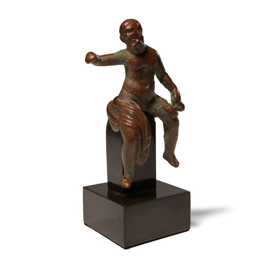 Roman Bronze Silenus Rider Figurine