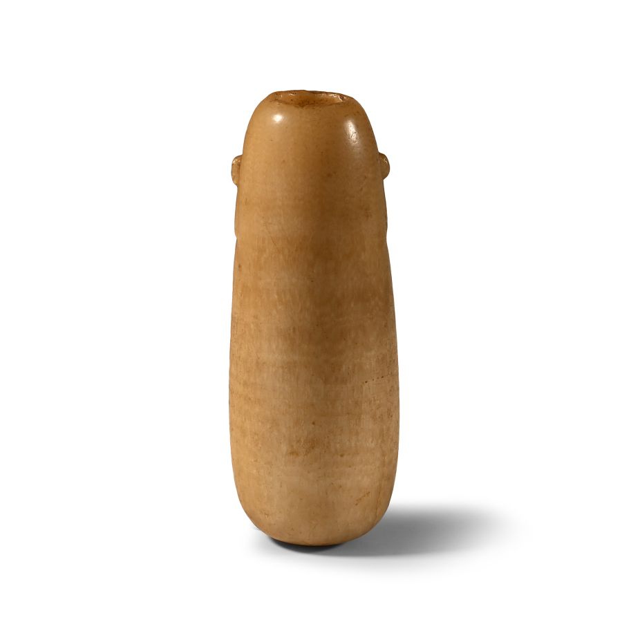 Egyptian Alabaster Alabastron with Vestigial Lug Handles