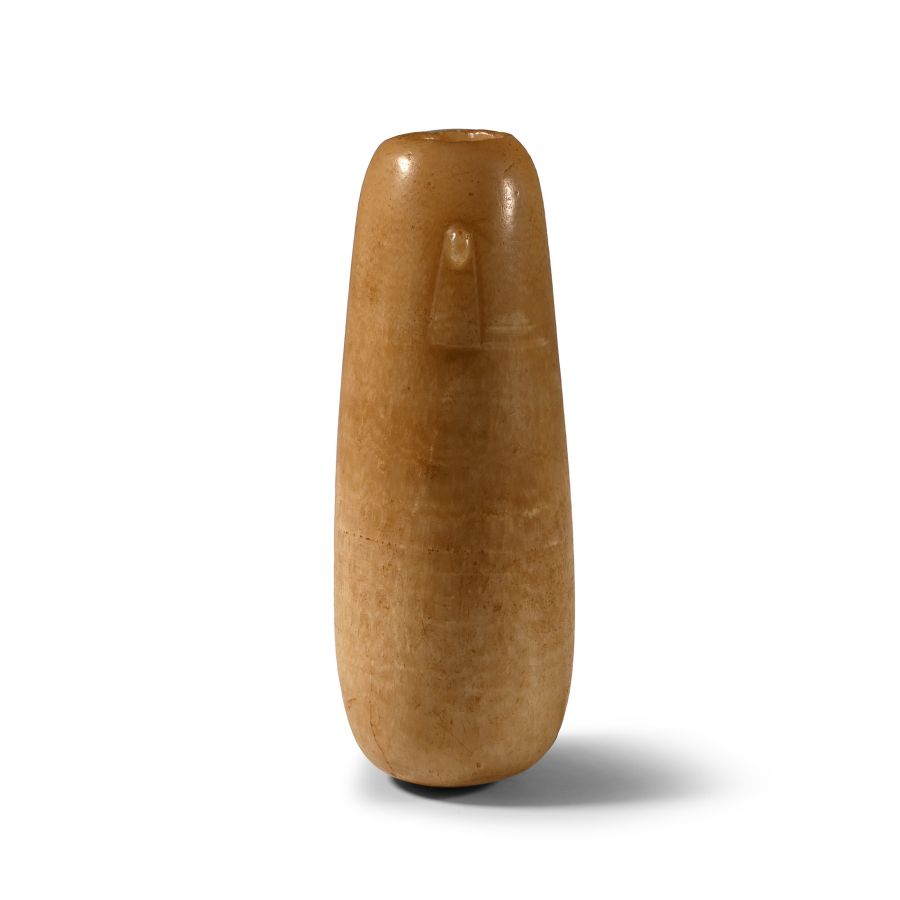 Egyptian Alabaster Alabastron with Vestigial Lug Handles