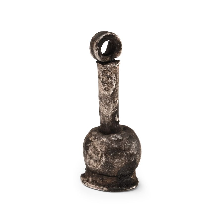 Egyptian Silver Poppy Head Amulet