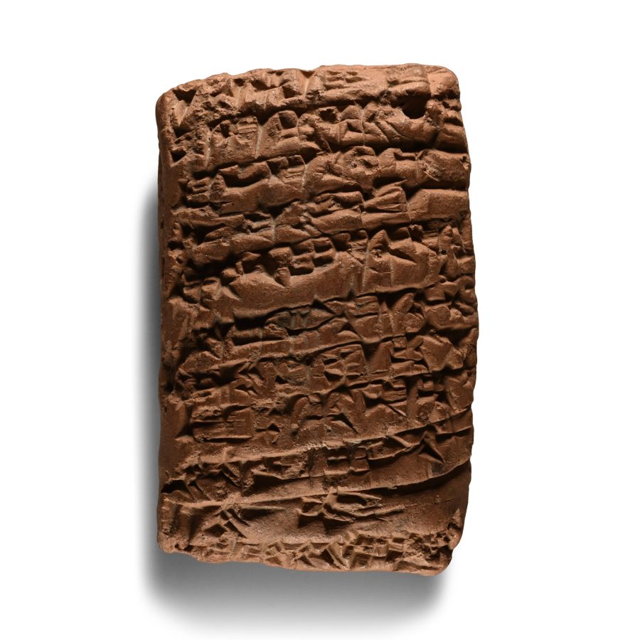 Old Babylonian Cuneiform Tablet from Sumu-el, King of Larsa in Babylonia, to his Officials in Various Towns Ordering them to keep a Strict Watch