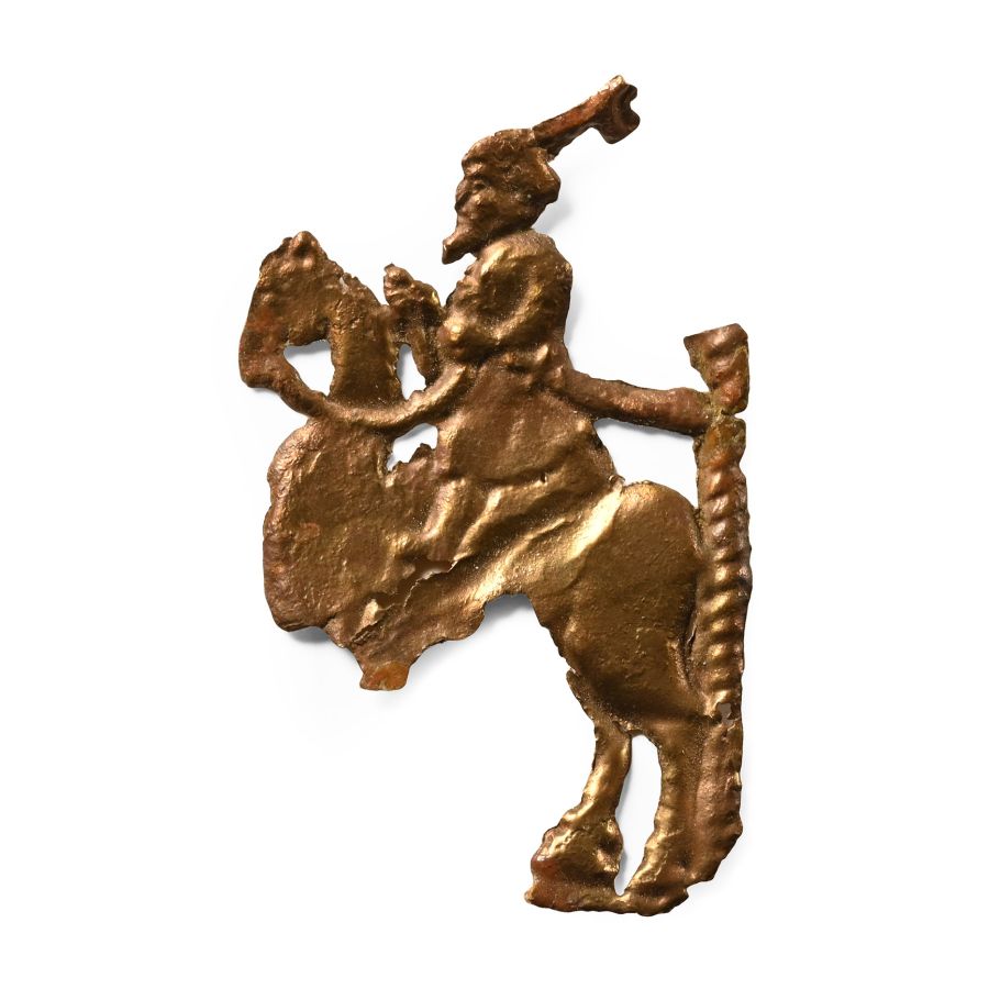 Medieval 'Thames' Bronze Three Wise Men Applique Fragment