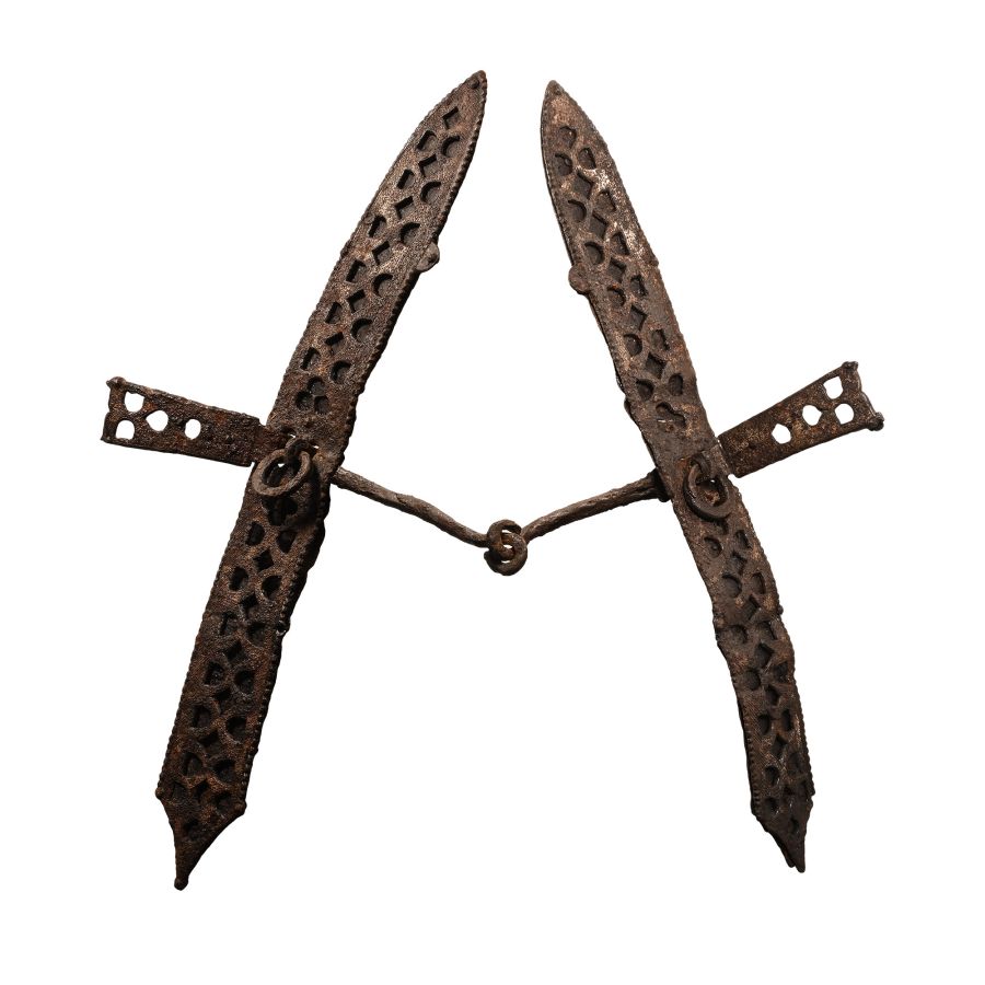 Large Medieval Eurasian Iron Knight's Military Horse Bit