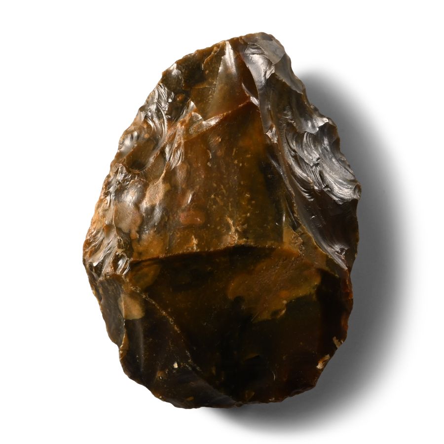 Stone Age Knapped Flint Handaxe