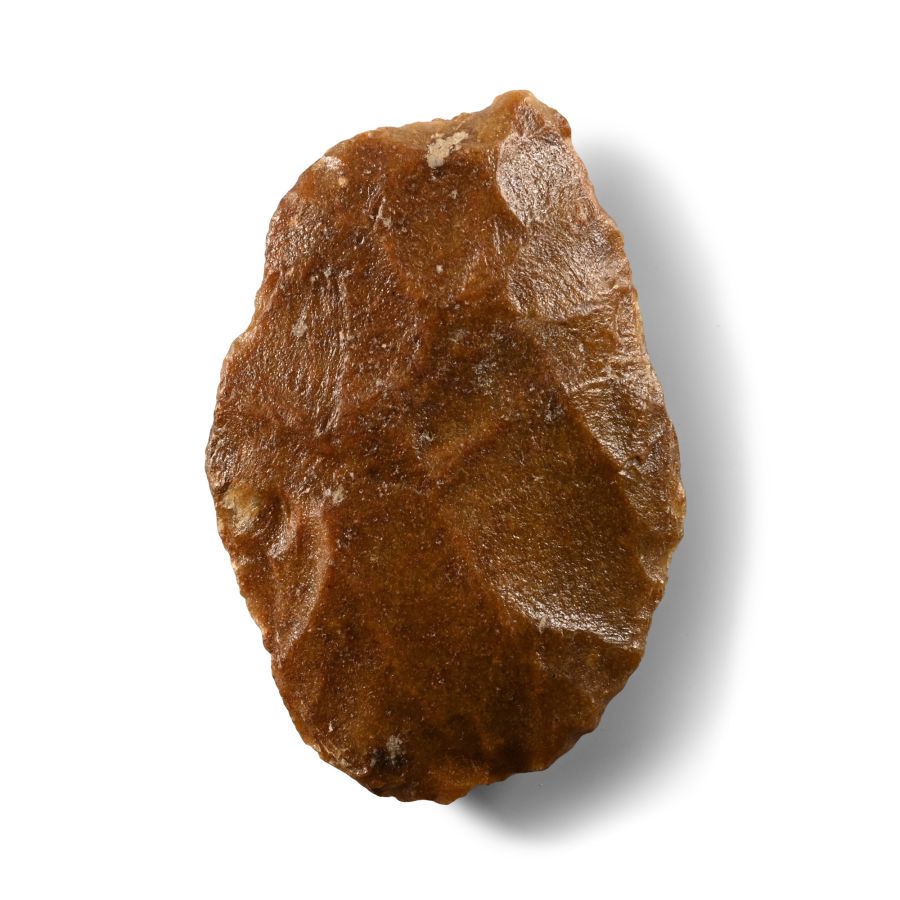 Stone Age Knapped Flint Handaxe