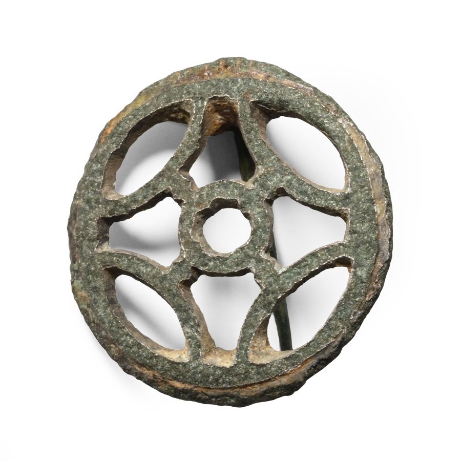 Roman Bronze Military Plate Brooch