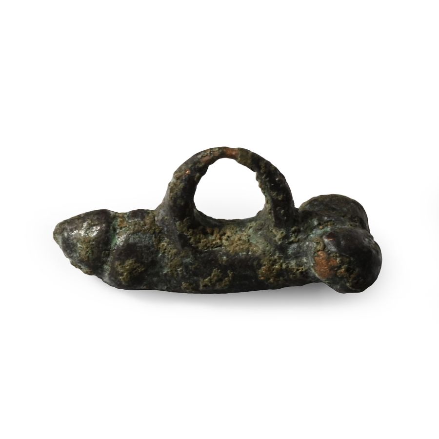 Roman Bronze Phallic Pendant