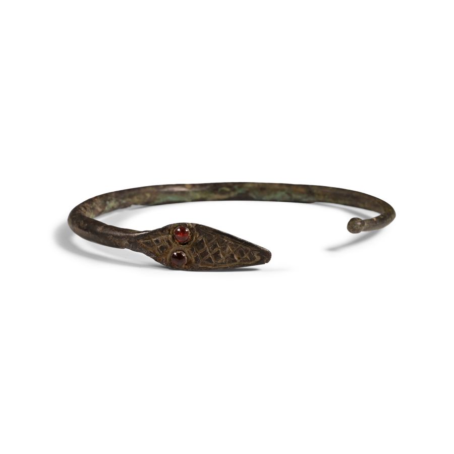 Migration Period Bronze Snake Bracelet