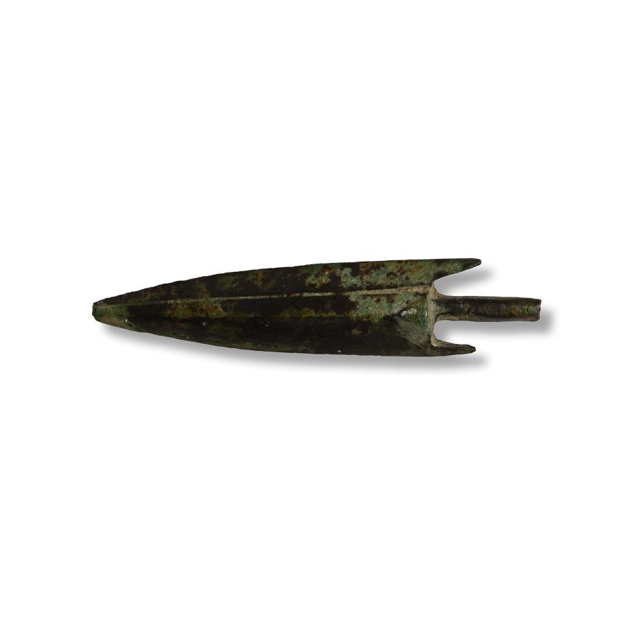 Greek Bronze Arrowhead with Maker's Mark