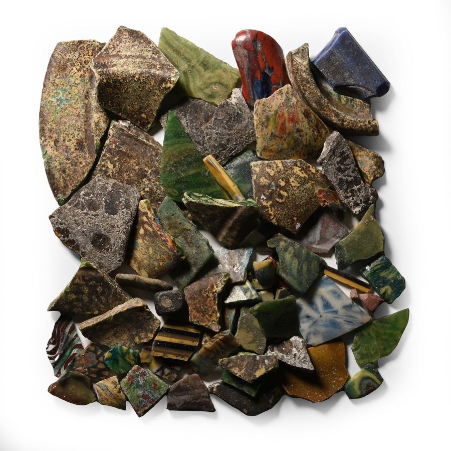 Roman Mosaic Glass Fragment Collection
