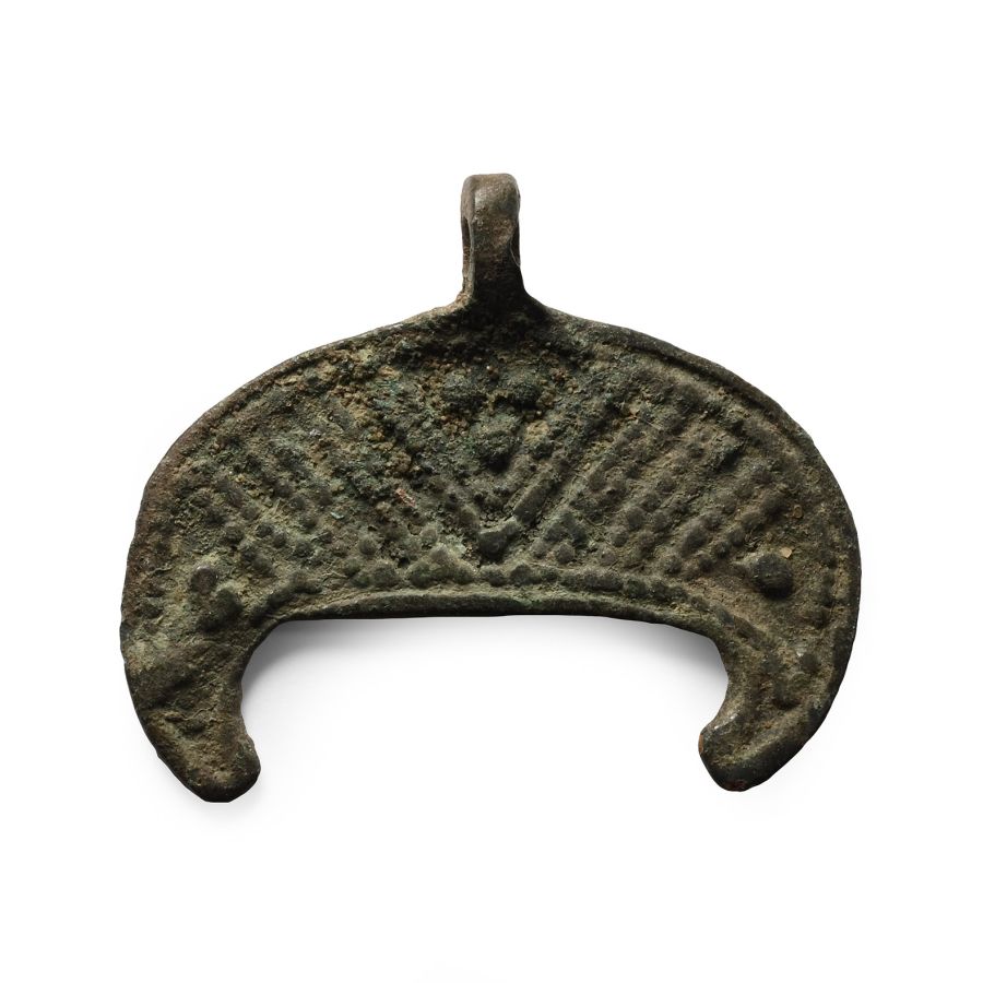 Viking Age Bronze Lunar Pendant