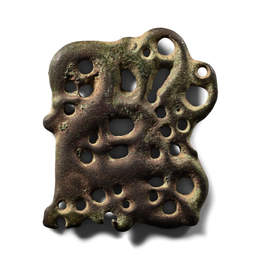 'The Stratton Strawless' Anglo-Scandinavian Viking Bronze Urnes Beast Mount
